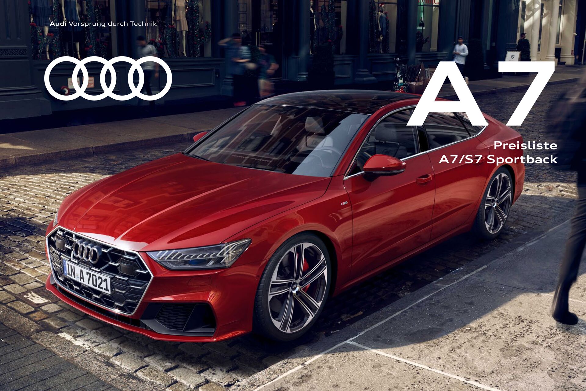 Preisliste Audi A7 Sportback Modelljahr 2024