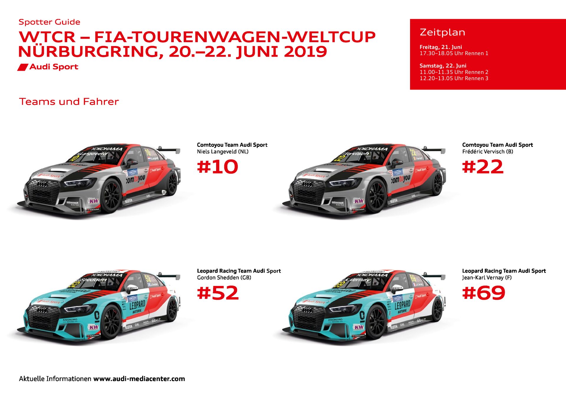 FIA WTCR/24h Nürburgring 2019 Spotter Guide