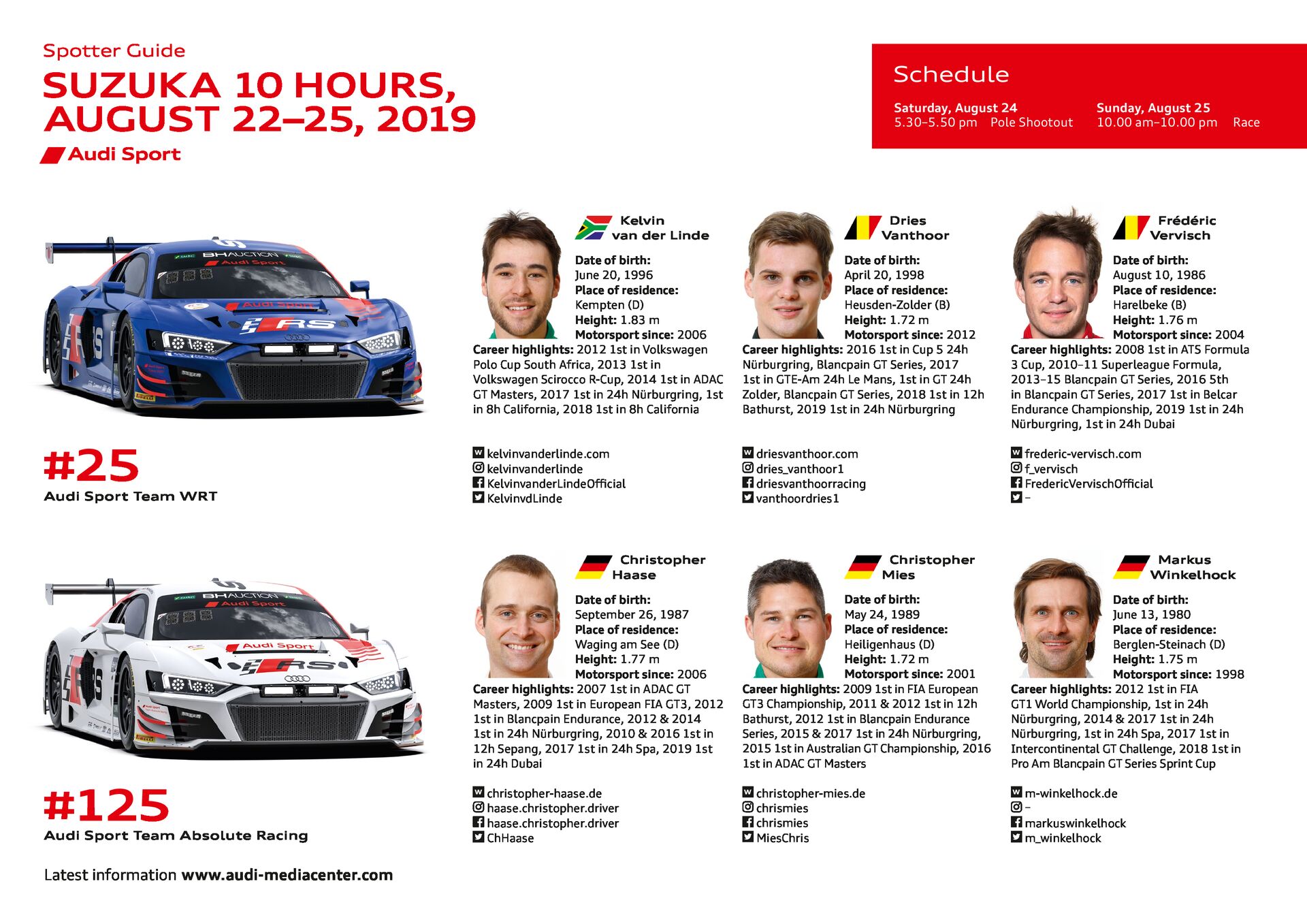 10h Suzuka 2019 Spotter Guide