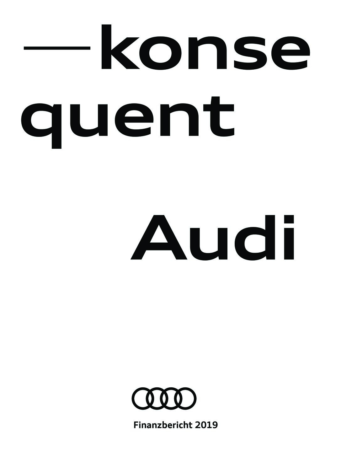 Audi Finanzbericht 2019