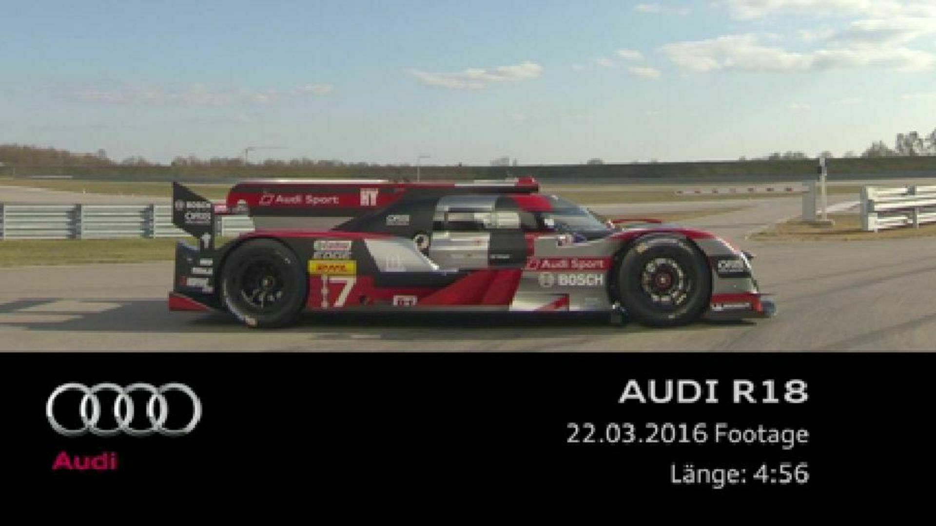 The new Audi R18 - Footage
