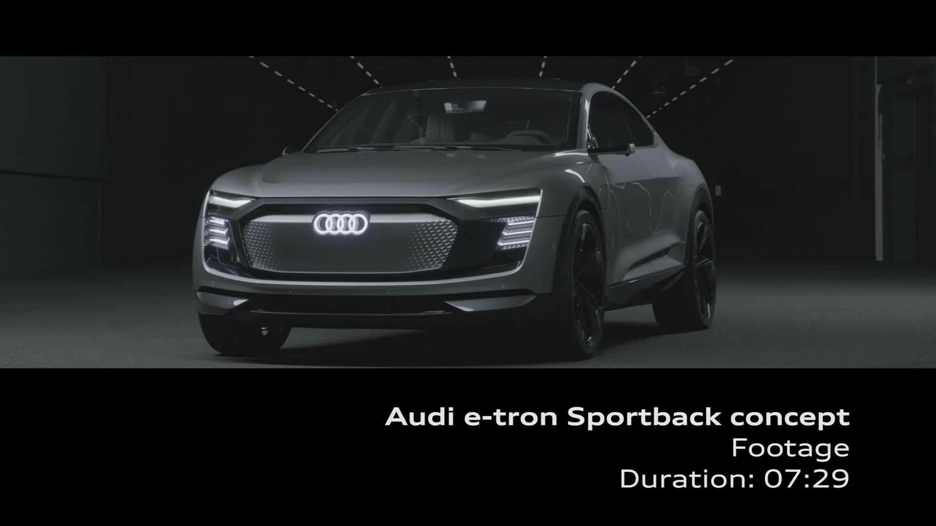 Audi e-tron Sportback concept - Footage