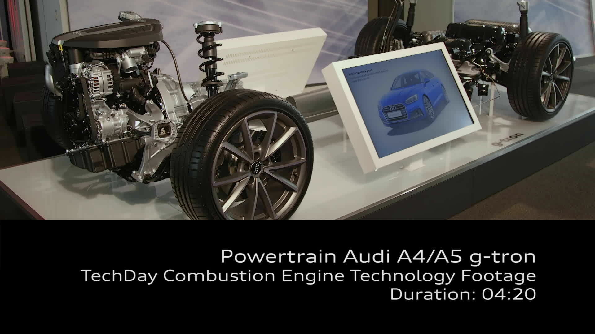 Footage powertrain Audi A4/A5 g-tron