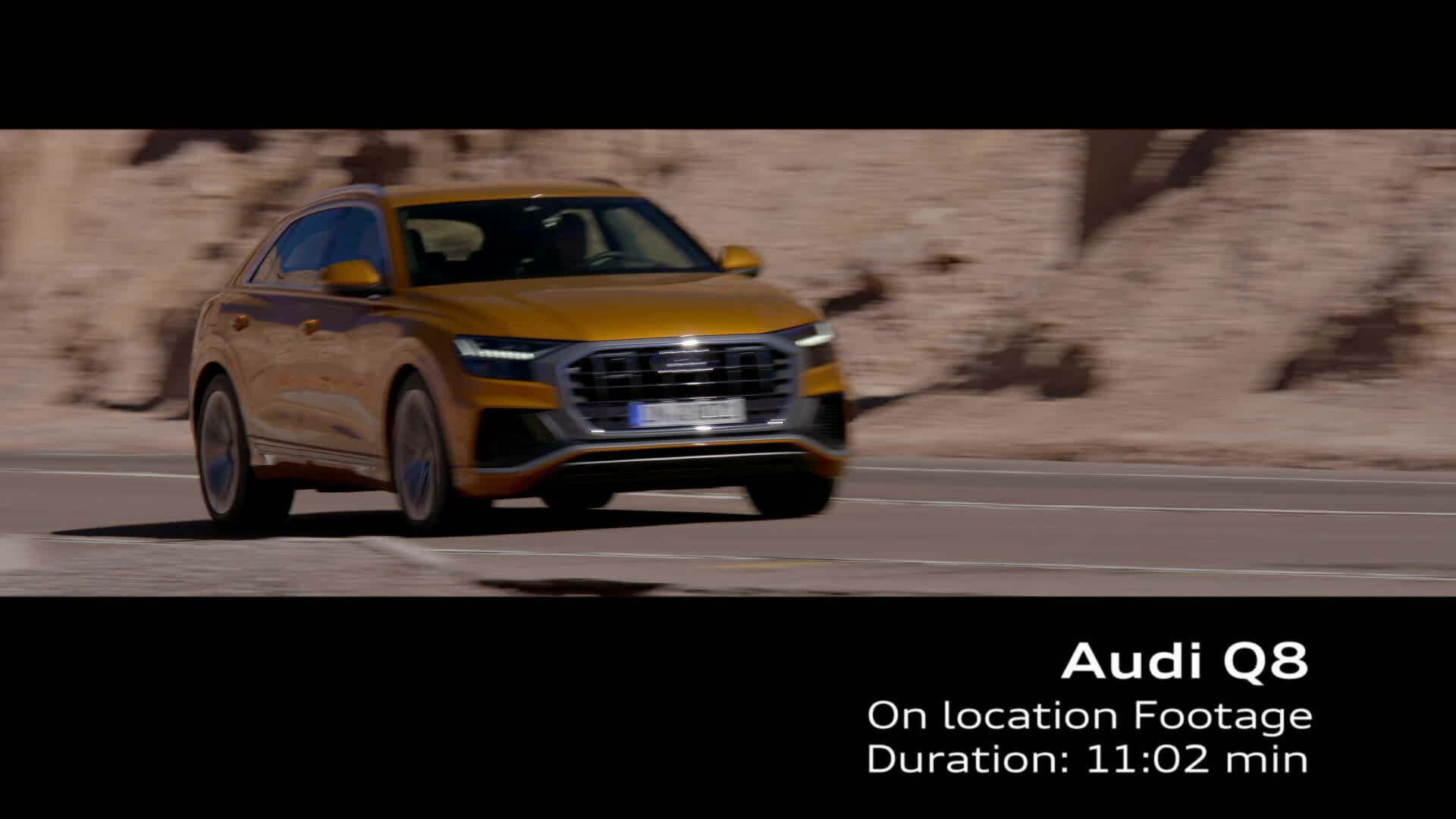 Audi Q8 Footage Chile Drachenorange