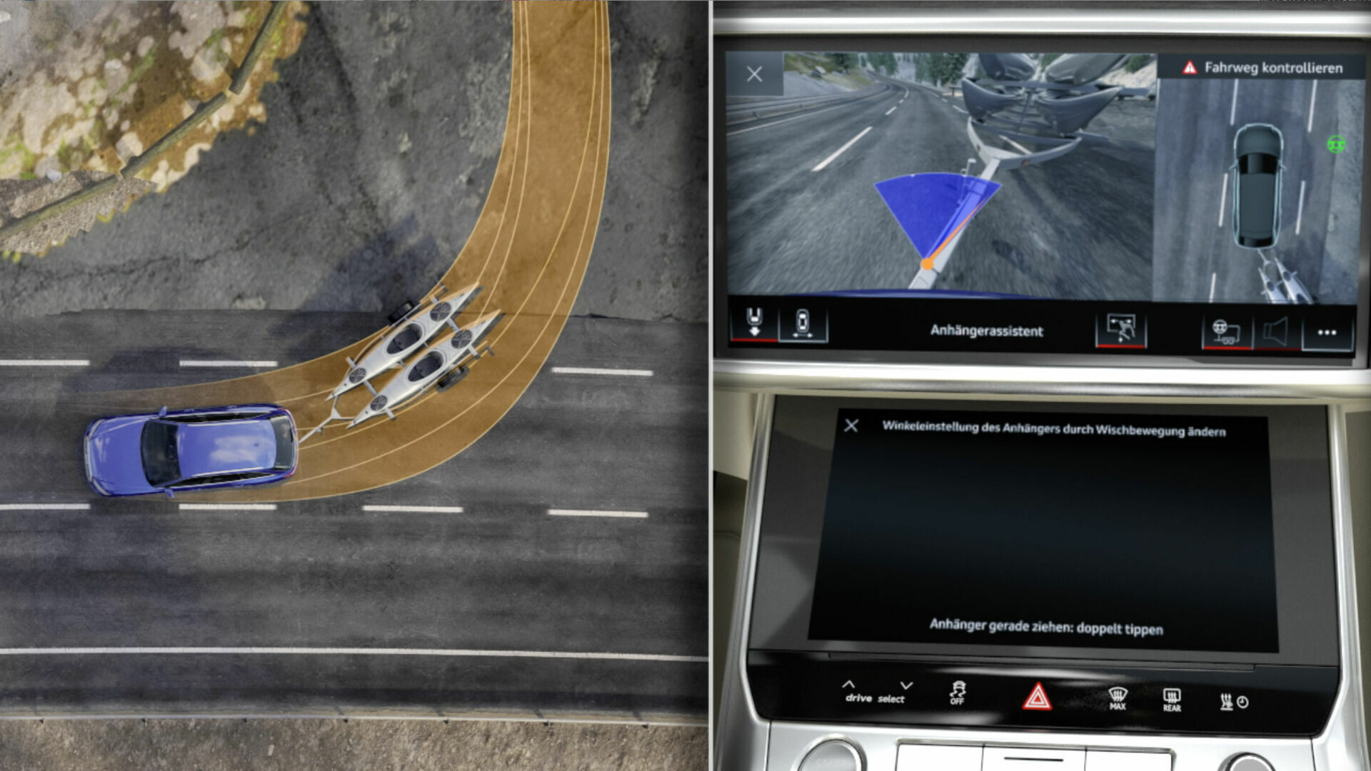 Audi A6 Avant Animation trailer assist