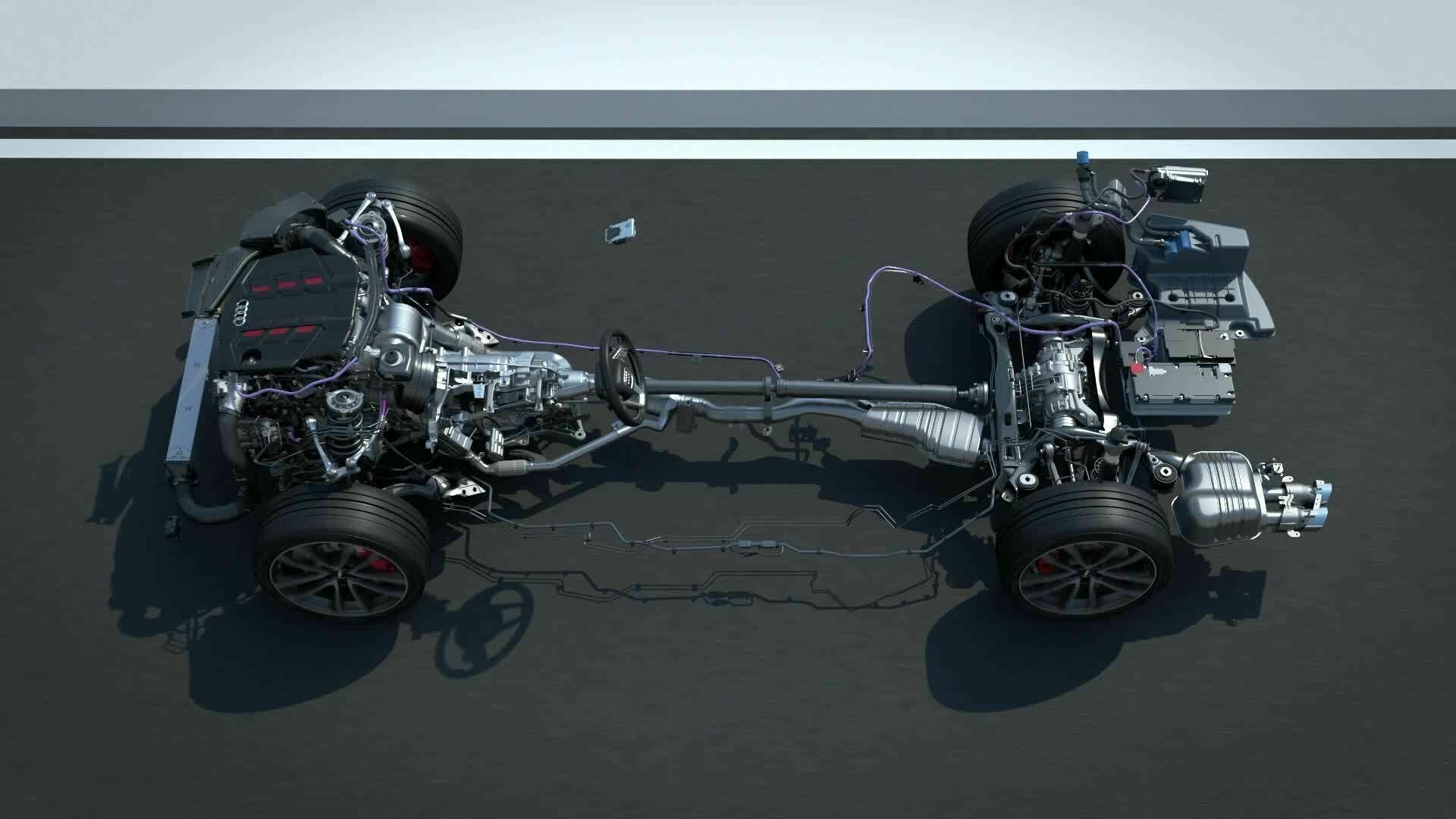 Audi S4 Sedan TDI 48 Volt MHEV (animation)