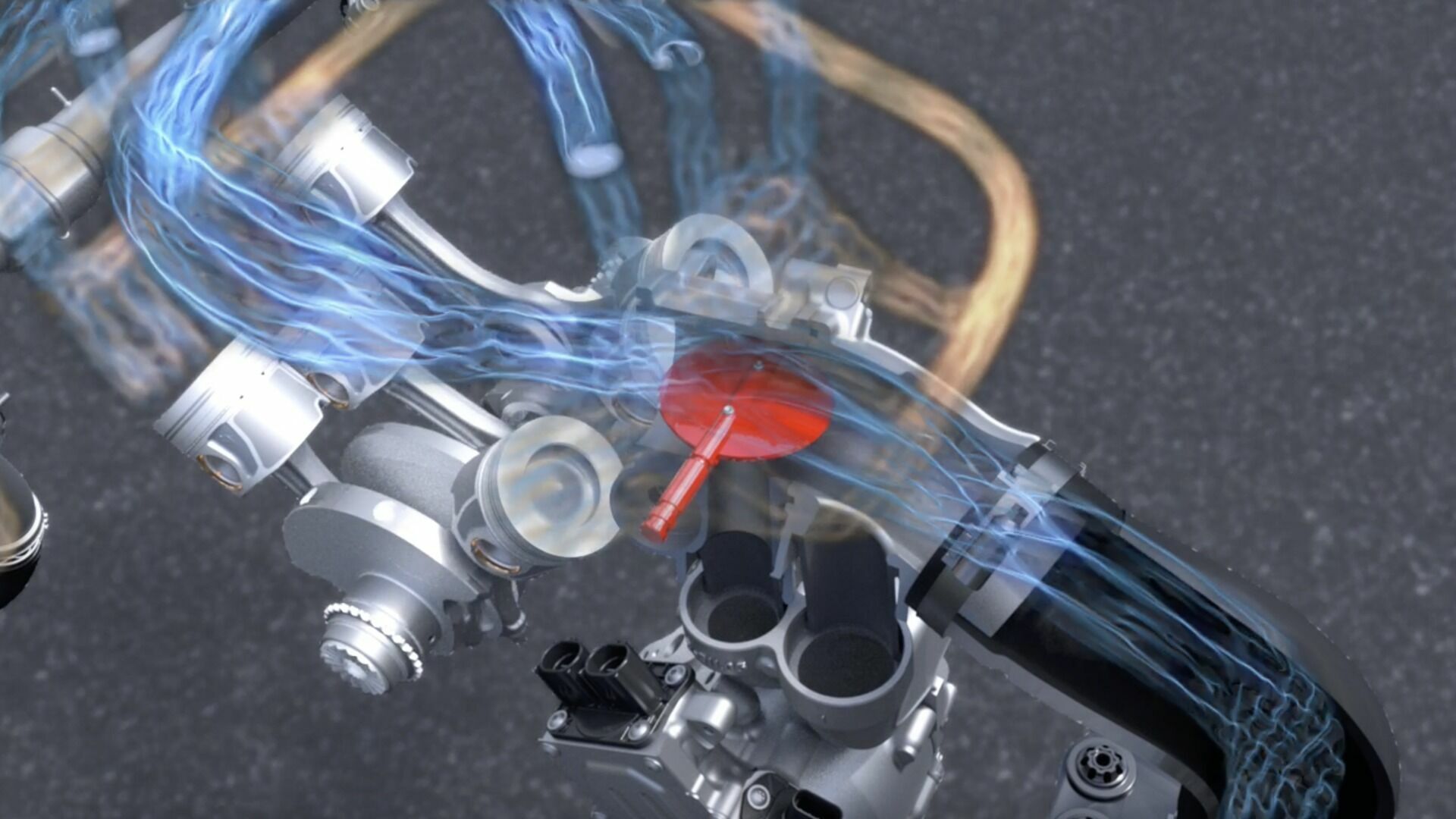 Audi S7 Sportback TDI electric powered compressor (animation)