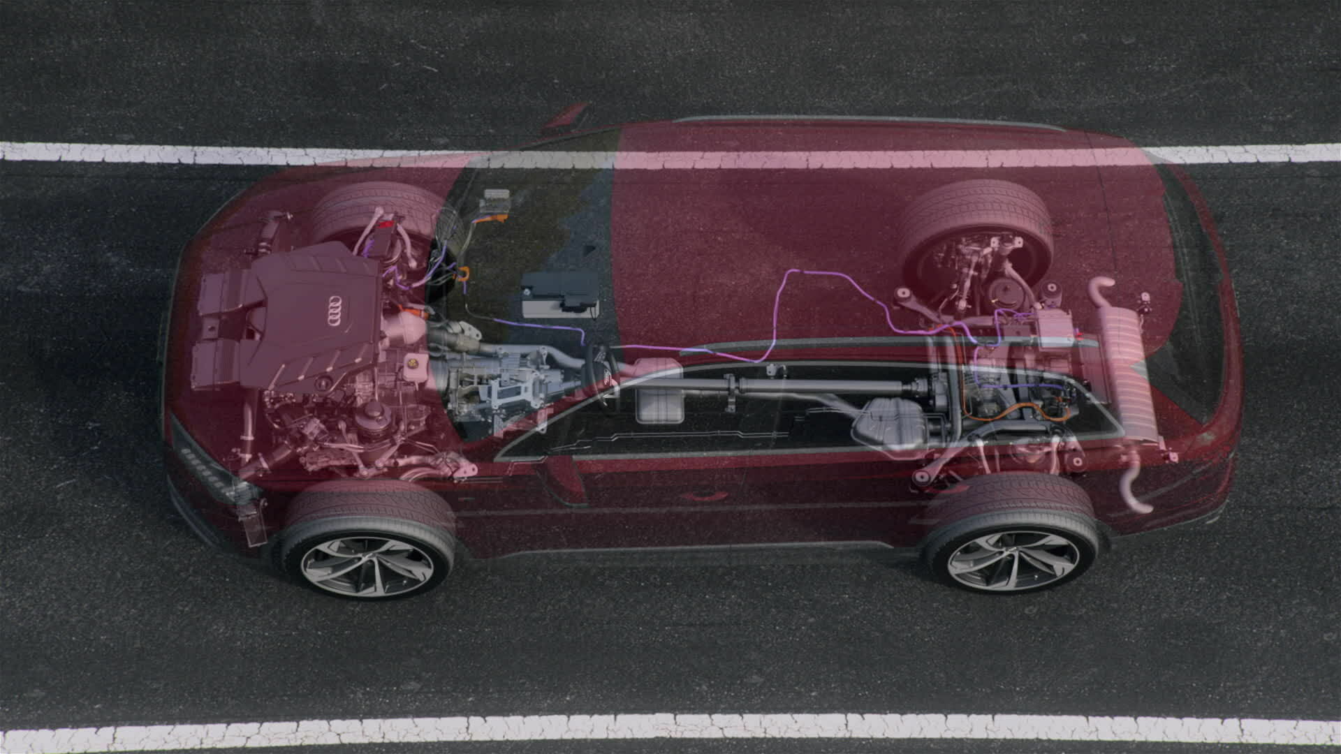 Audi Q7 Mild-Hybrid-System 48V (Animation)