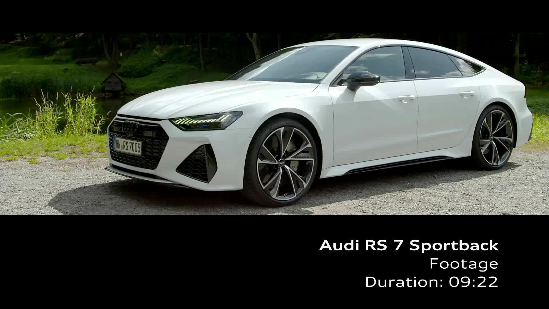 Audi RS 7 Sportback Glacier white (Footage)