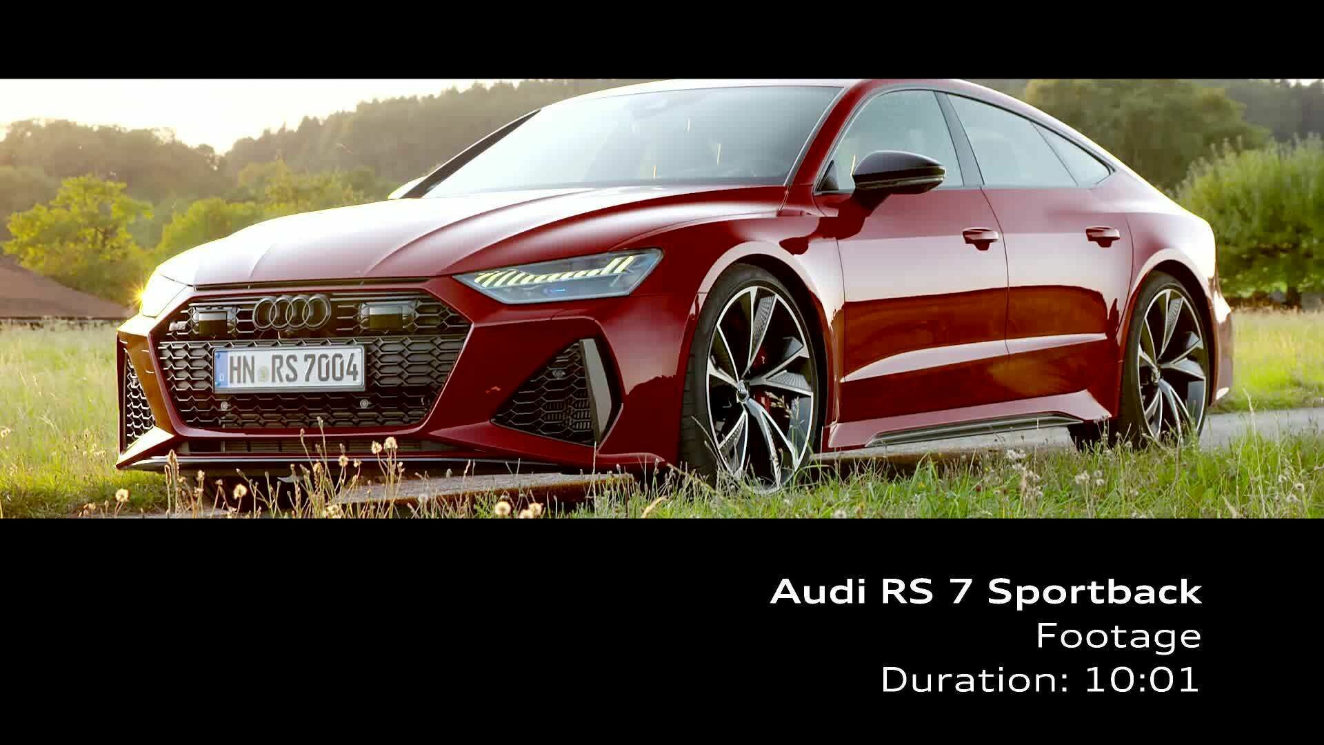 Audi RS 7 Sportback Tango red (Footage)