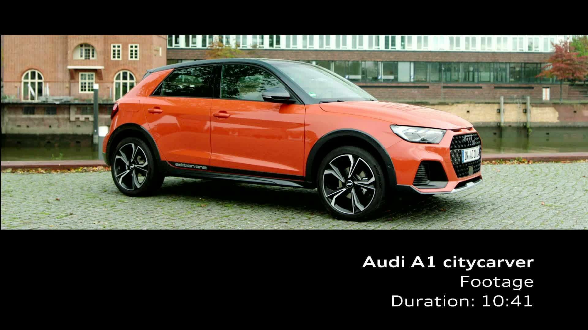 Audi A1 citycarver (Footage) orange