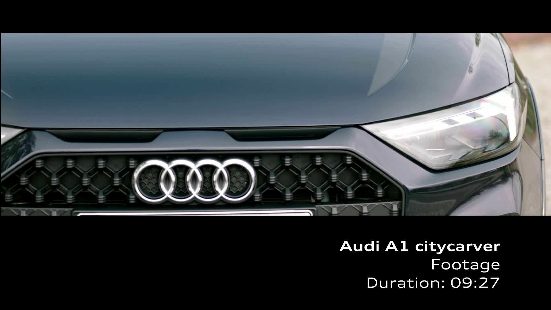 Audi A1 citycarver (Footage) blue