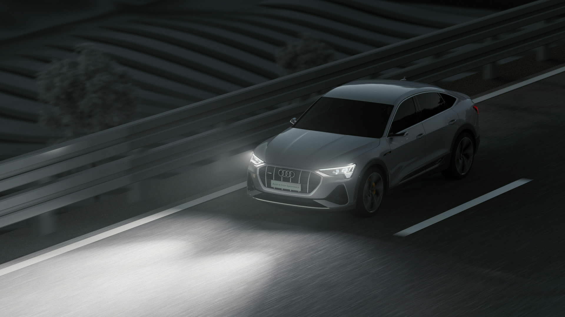 Animation: Lichttechnologie des Audi e-tron Sportback