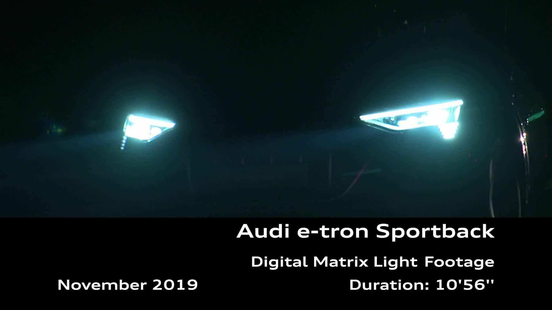 Footage: Audi e-tron Sportback on location in Los Angeles