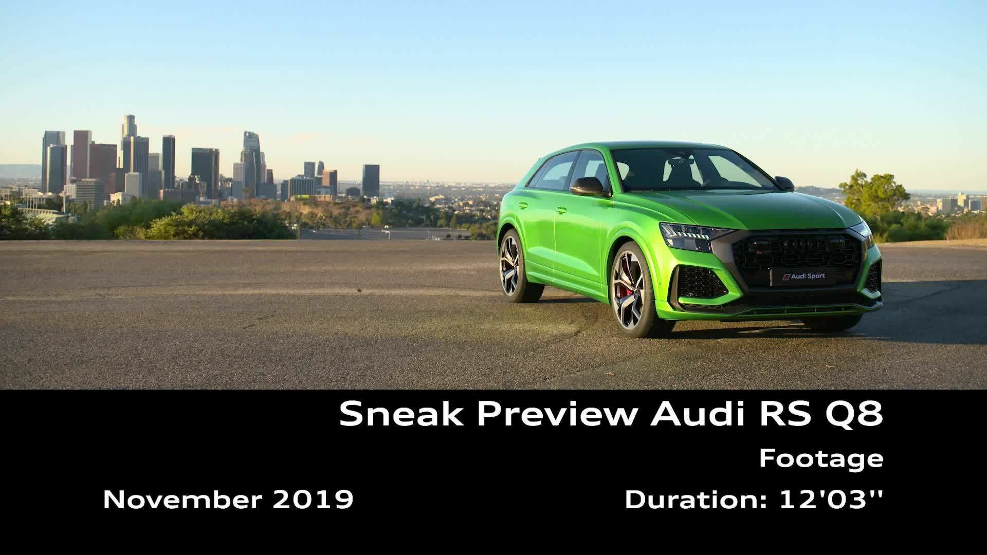 Footage: Audi e-tron Sportback on location in Los Angeles