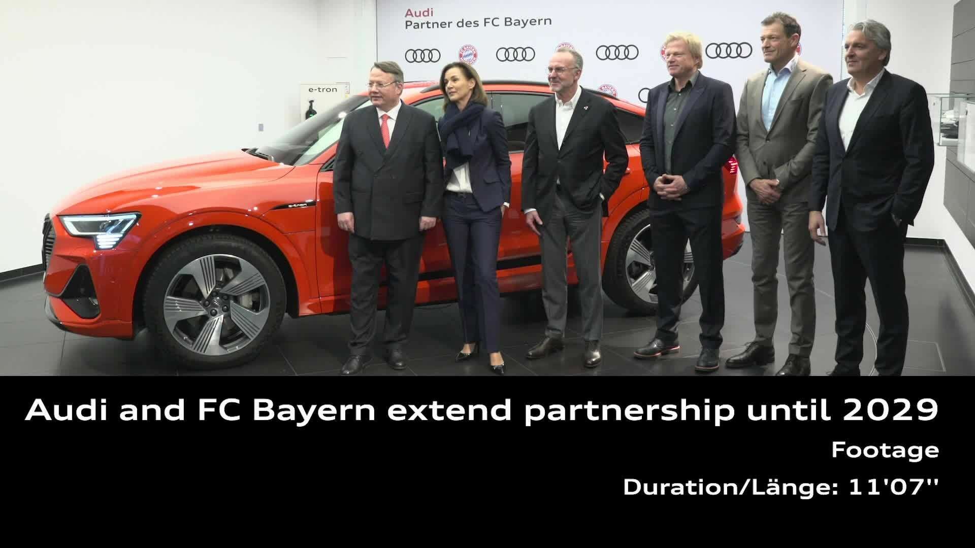 Extended partnership with the FC Bayern until 2029 (Footage)