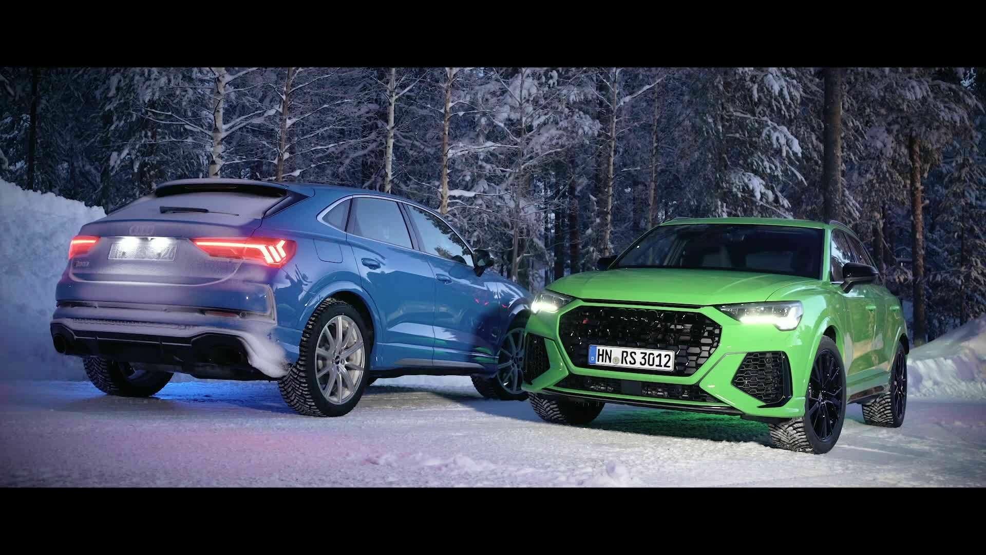 Audi RS Q3 und Audi RS Q3 Sportback on Location