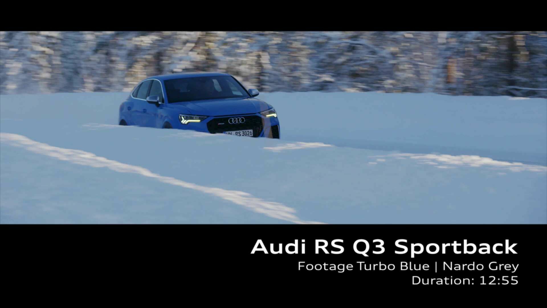 Audi RS Q3 Sportback Footage on location