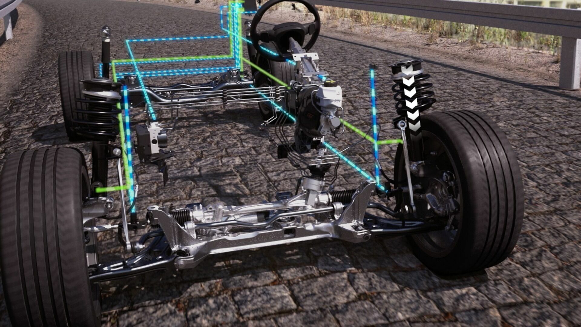 Animation: Audi A3 Sportback - Suspension