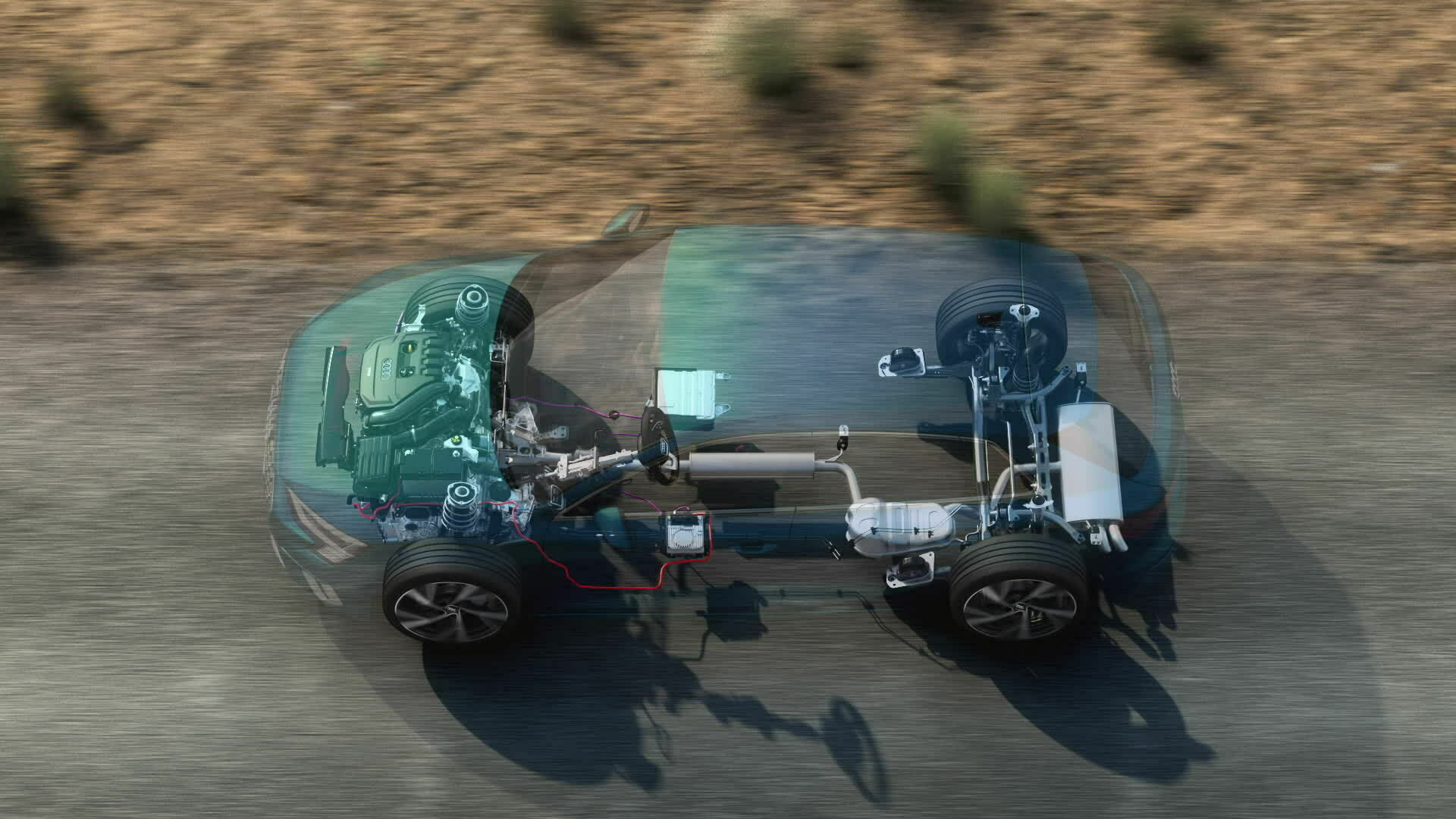 Animation: Audi A3 Sportback 48-Volt Mild-Hybrid-System
