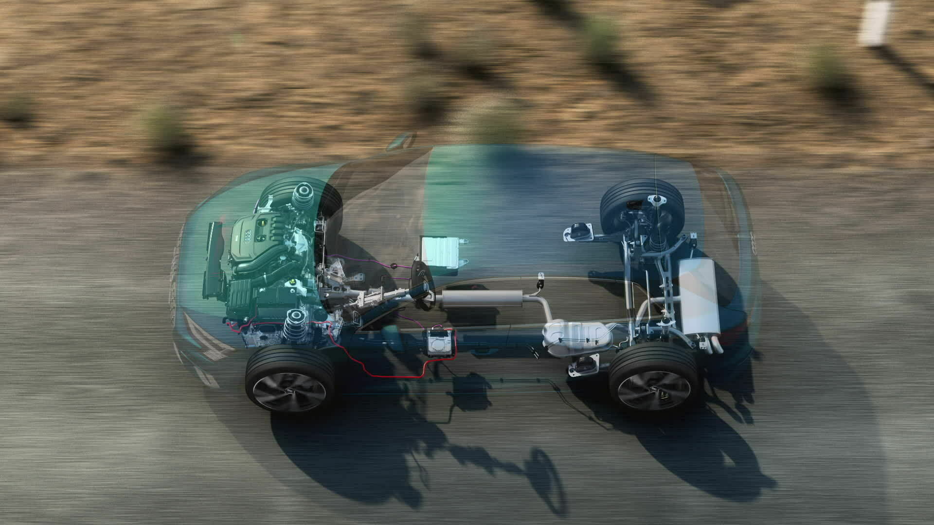 Animation: Audi A3 Sportback – 48V mild hybrid system