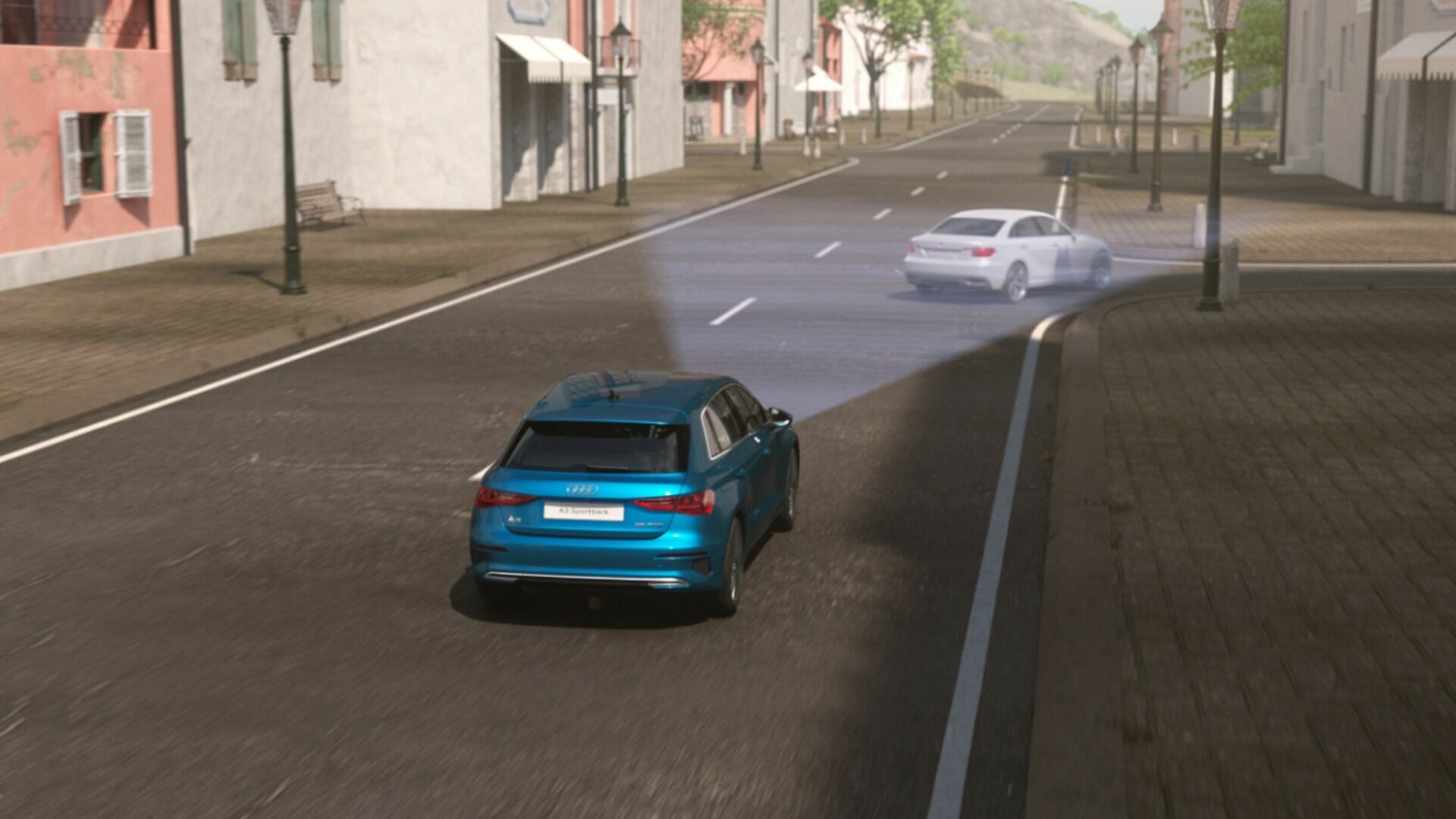 Animation Audi A3 Sportback - Assistance functions