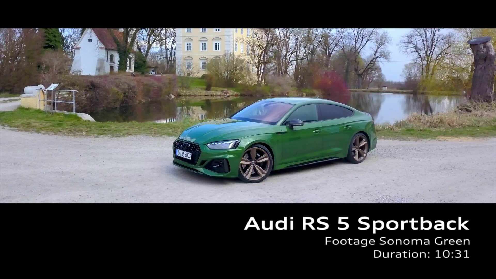 Footage: Audi RS 5 Sportback Sonoma green