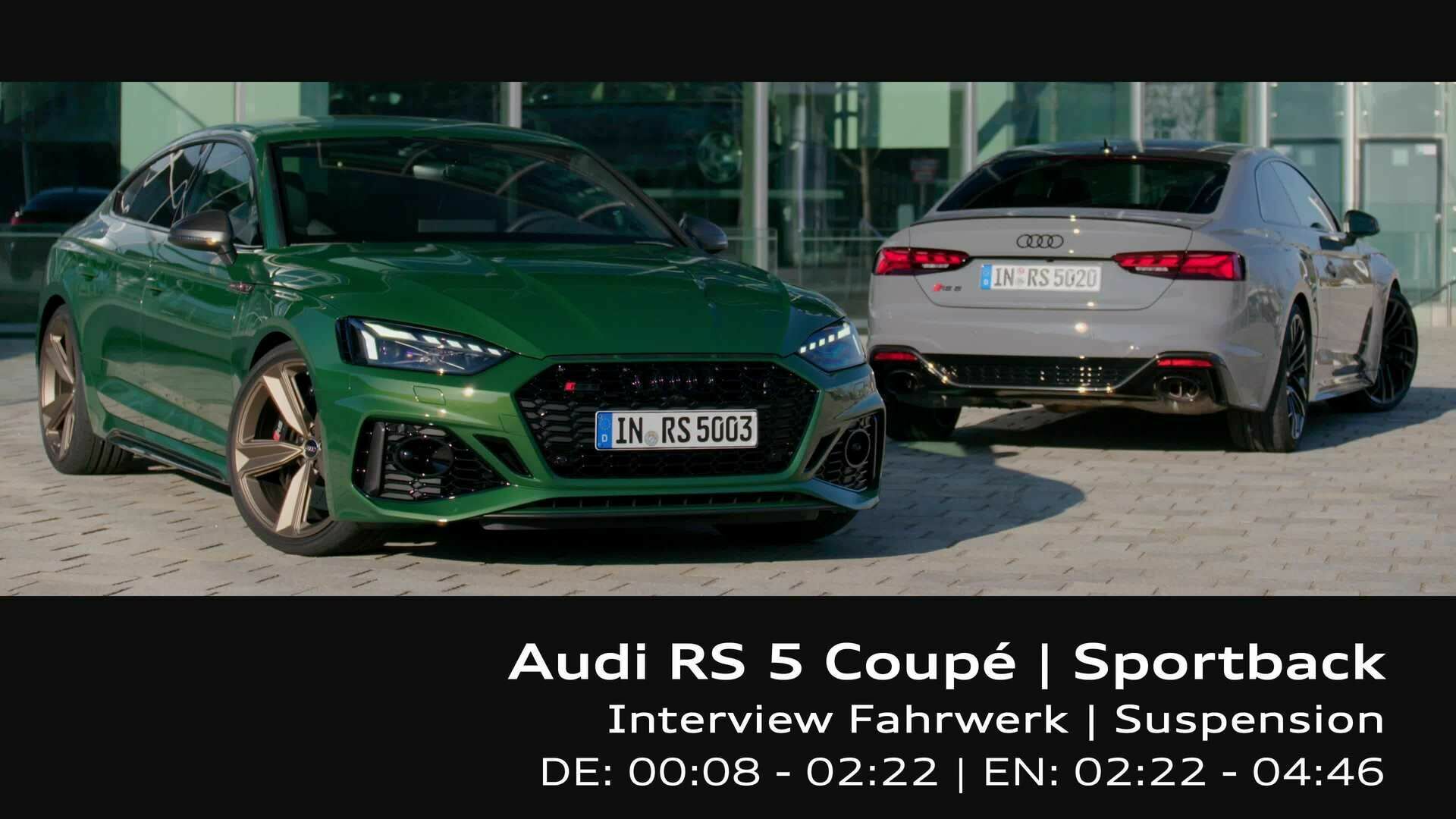 Footage: Audi RS 5 – Suspension