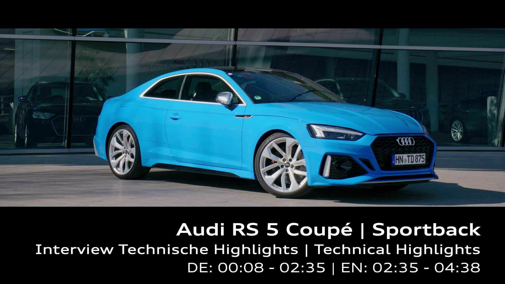 Footage: Audi RS 5 – technical highlights