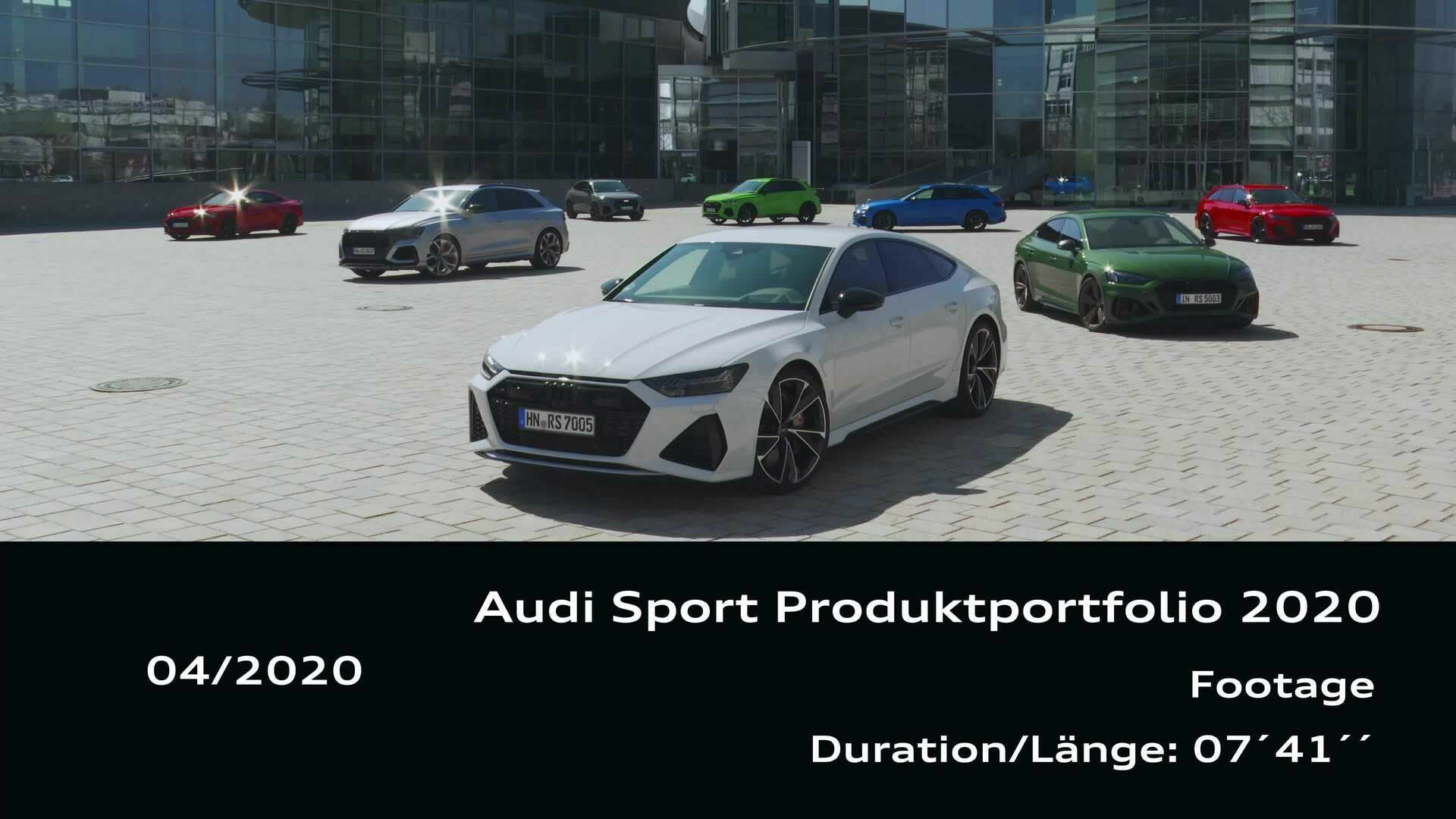 Footage: Audi Sport Product Portfolio 2020