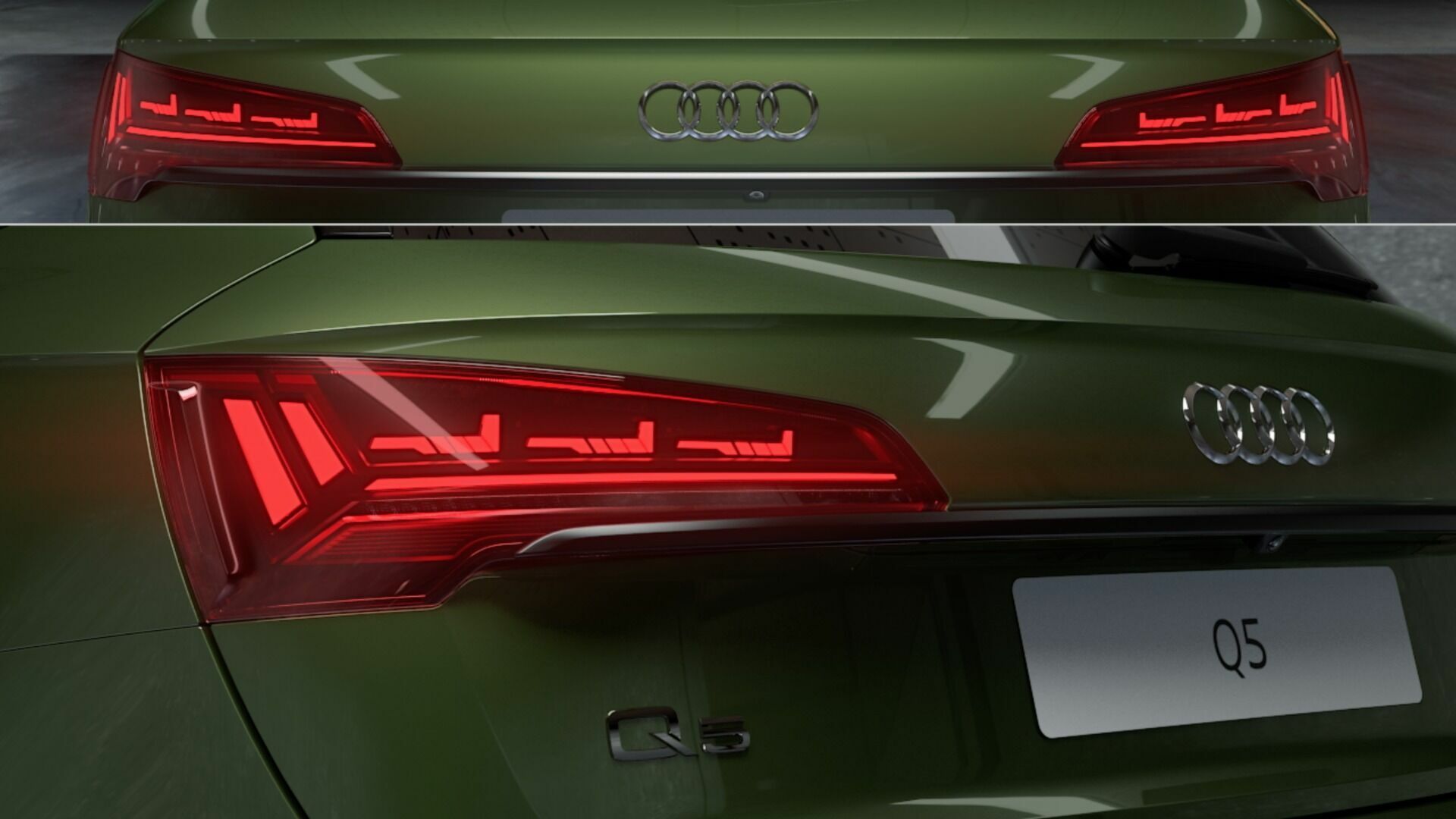 Animation: Digital OLED lighting technology in the Audi Q5