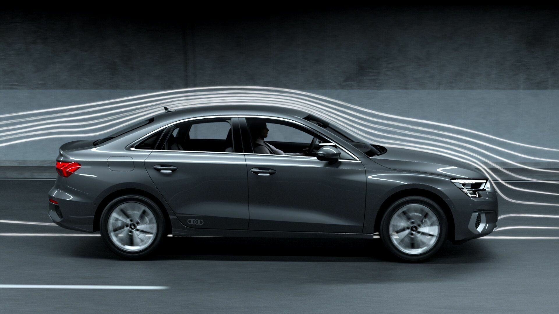 Animation: Audi A3 Limousine – Aerodynamik