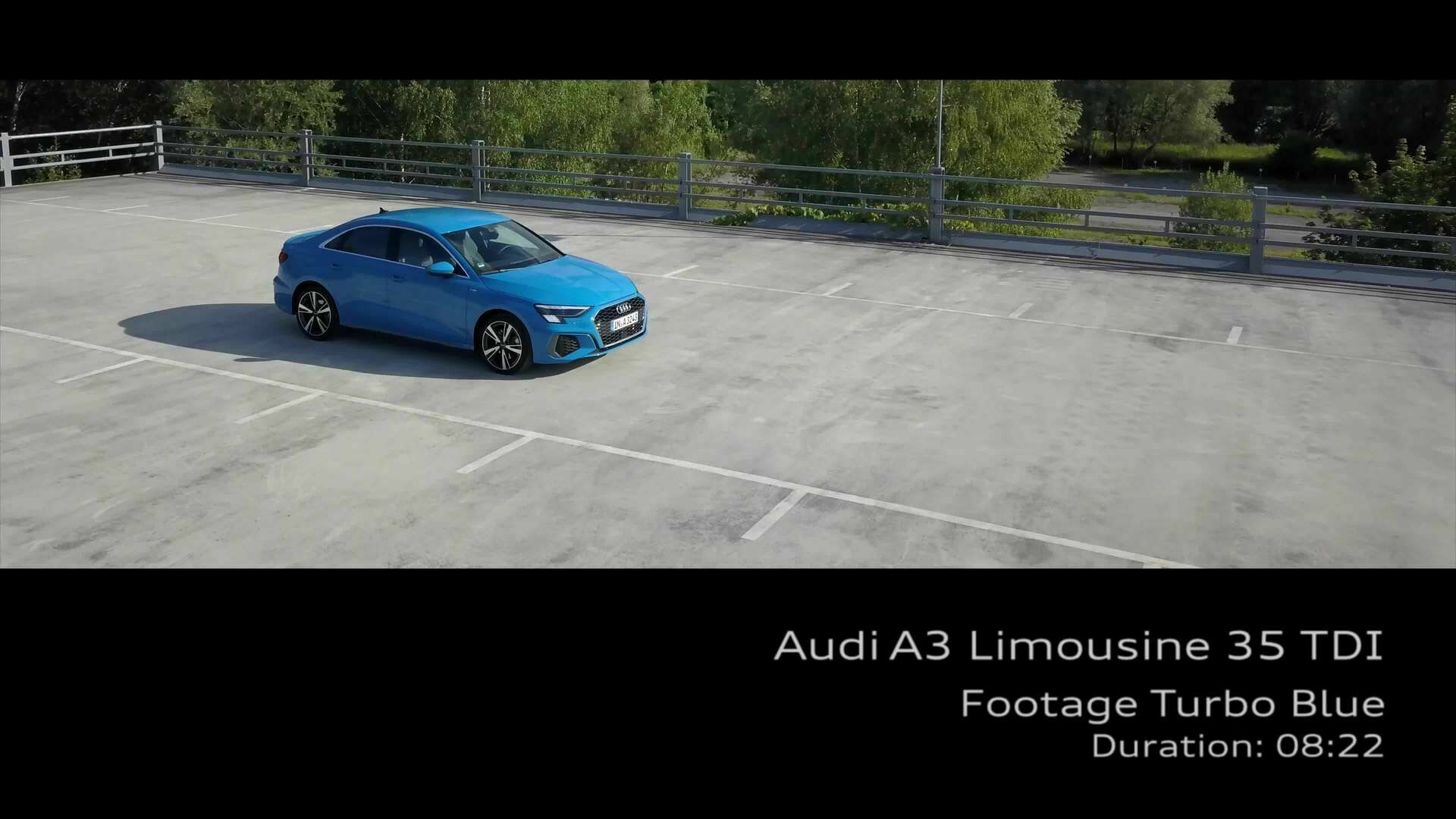 Footage: Audi A3 Sedan – turbo blue