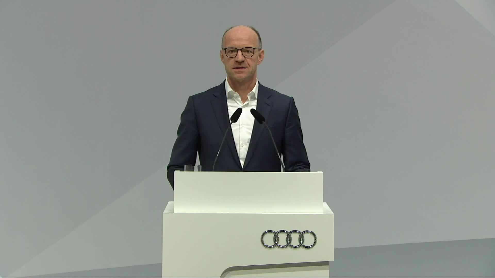 131. Ordentliche Hauptversammlung der AUDI AG – 1. Auszug aus der Rede von Dr. Arno Antlitz