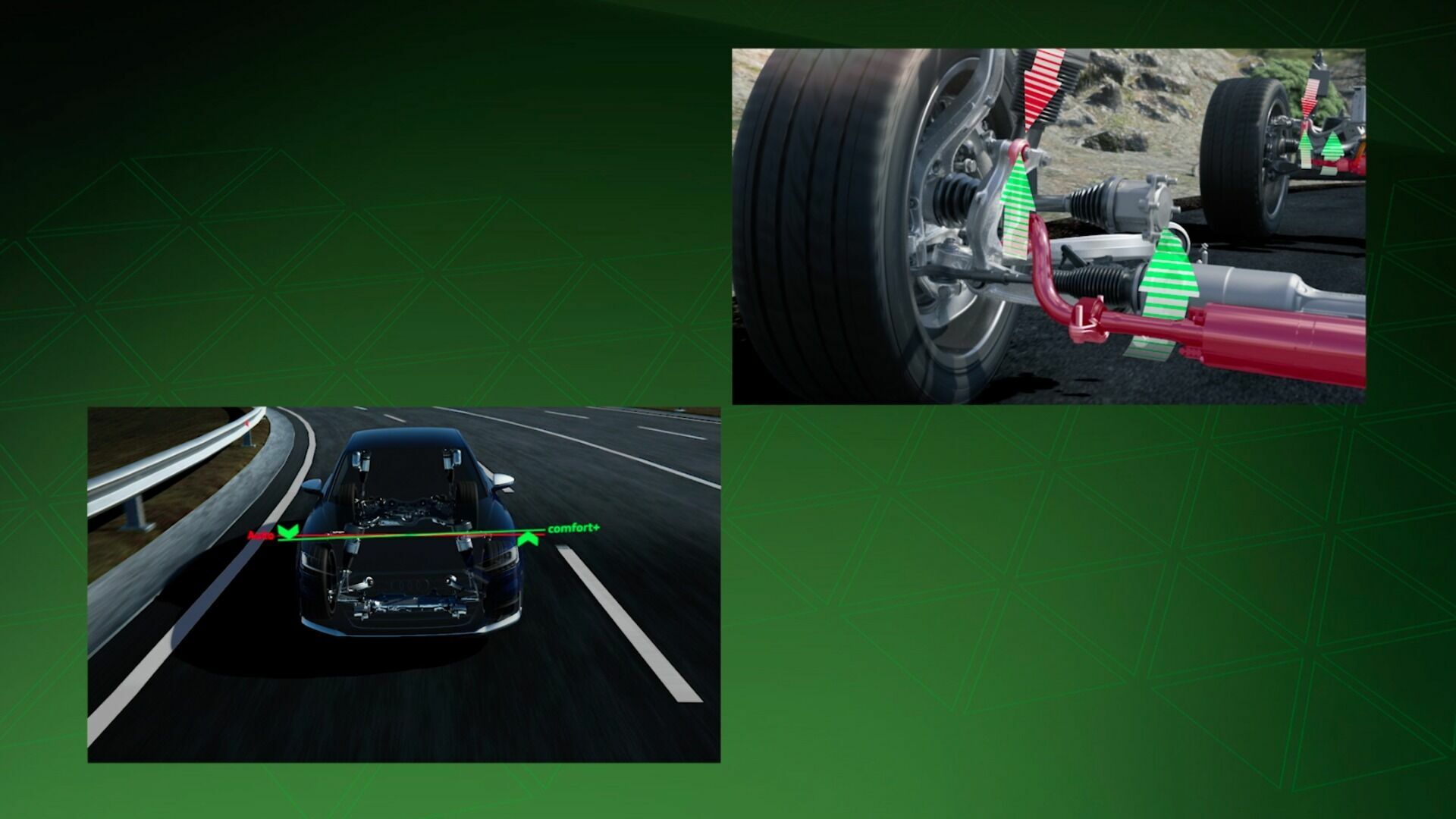 Animation: Audi SQ8 / S8  chassis components PiP