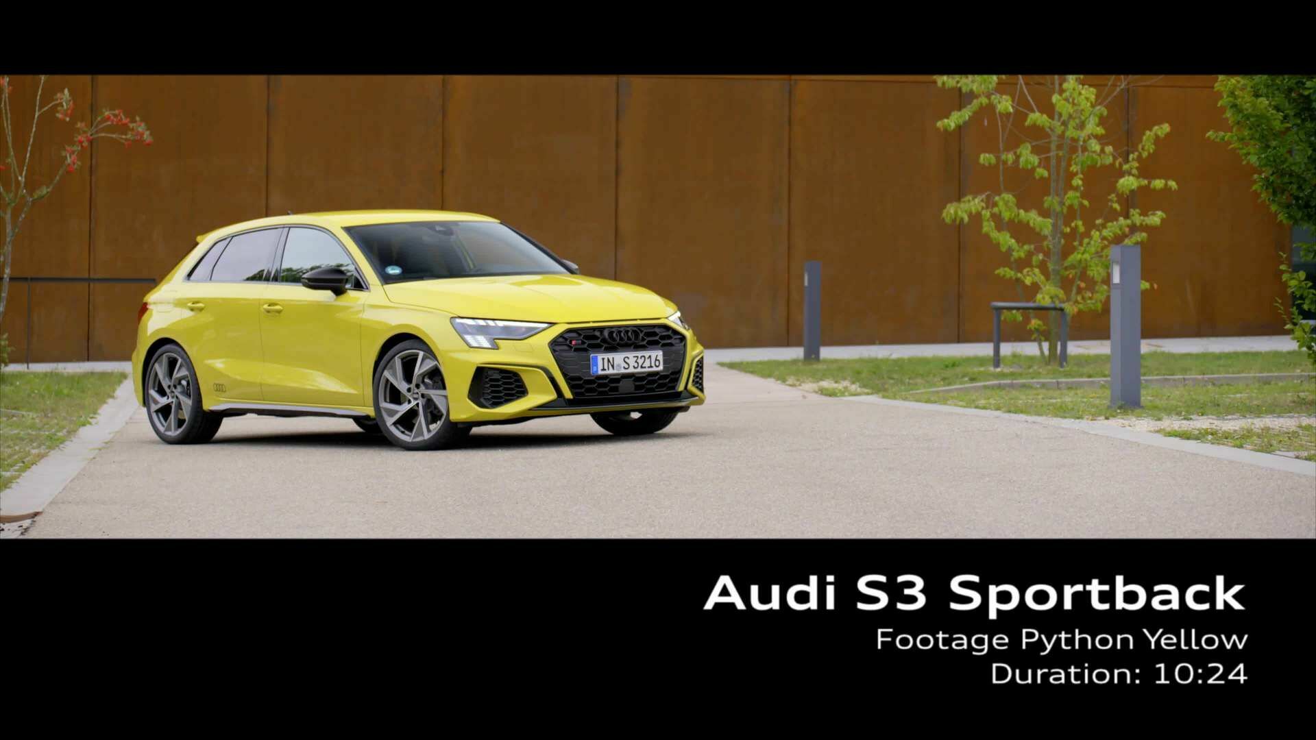 Footage: Audi S3 Sportback Pythongelb