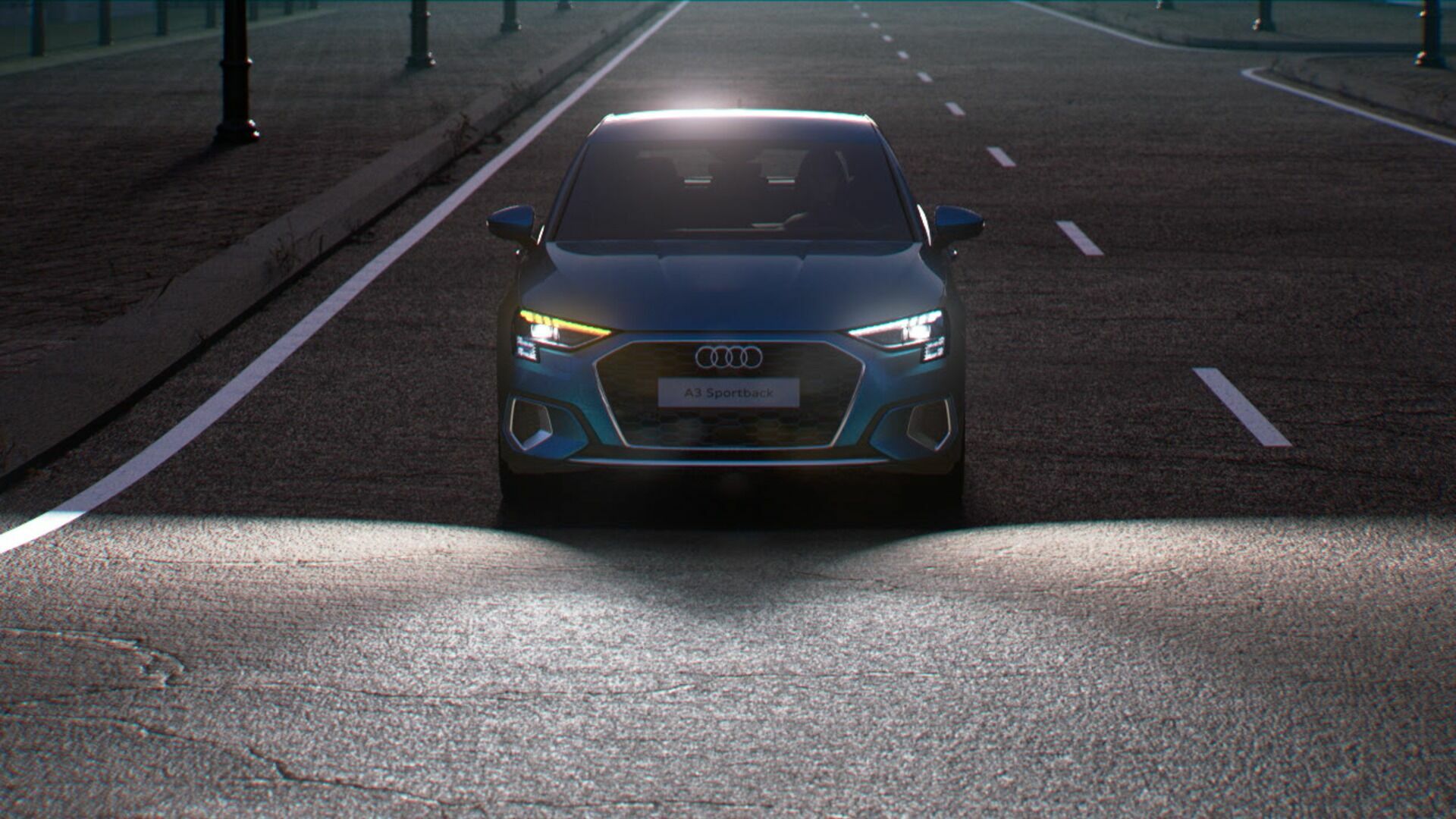 Animation: Audi A3 Sportback – Lichttechnologie
