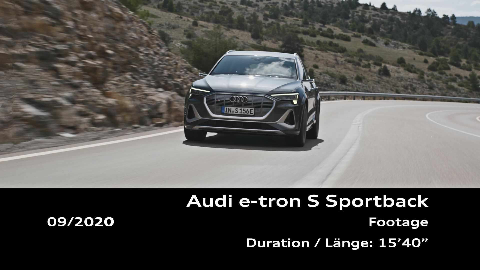 Footage: Audi e-tron S Sportback
