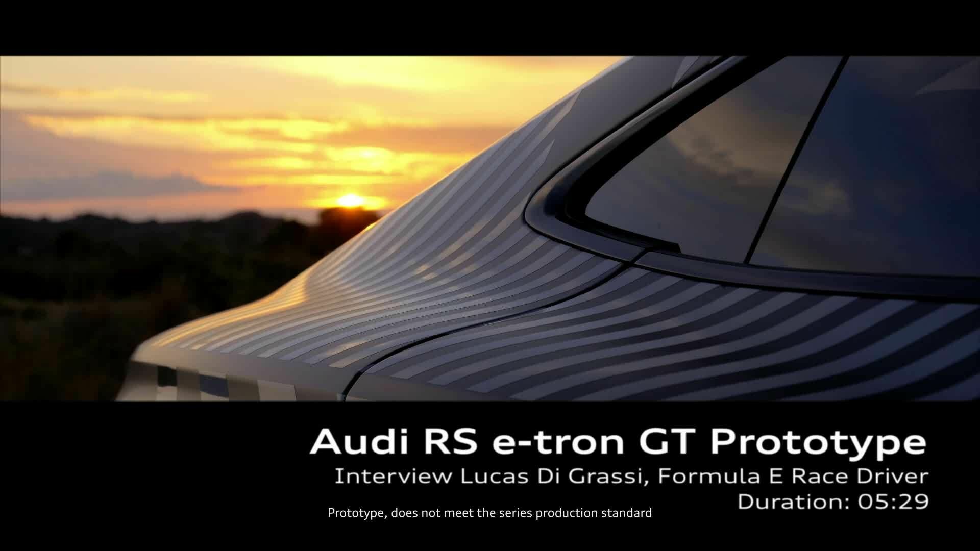 Lucas Di Grassi about the Audi RS e-tron GT Prototype