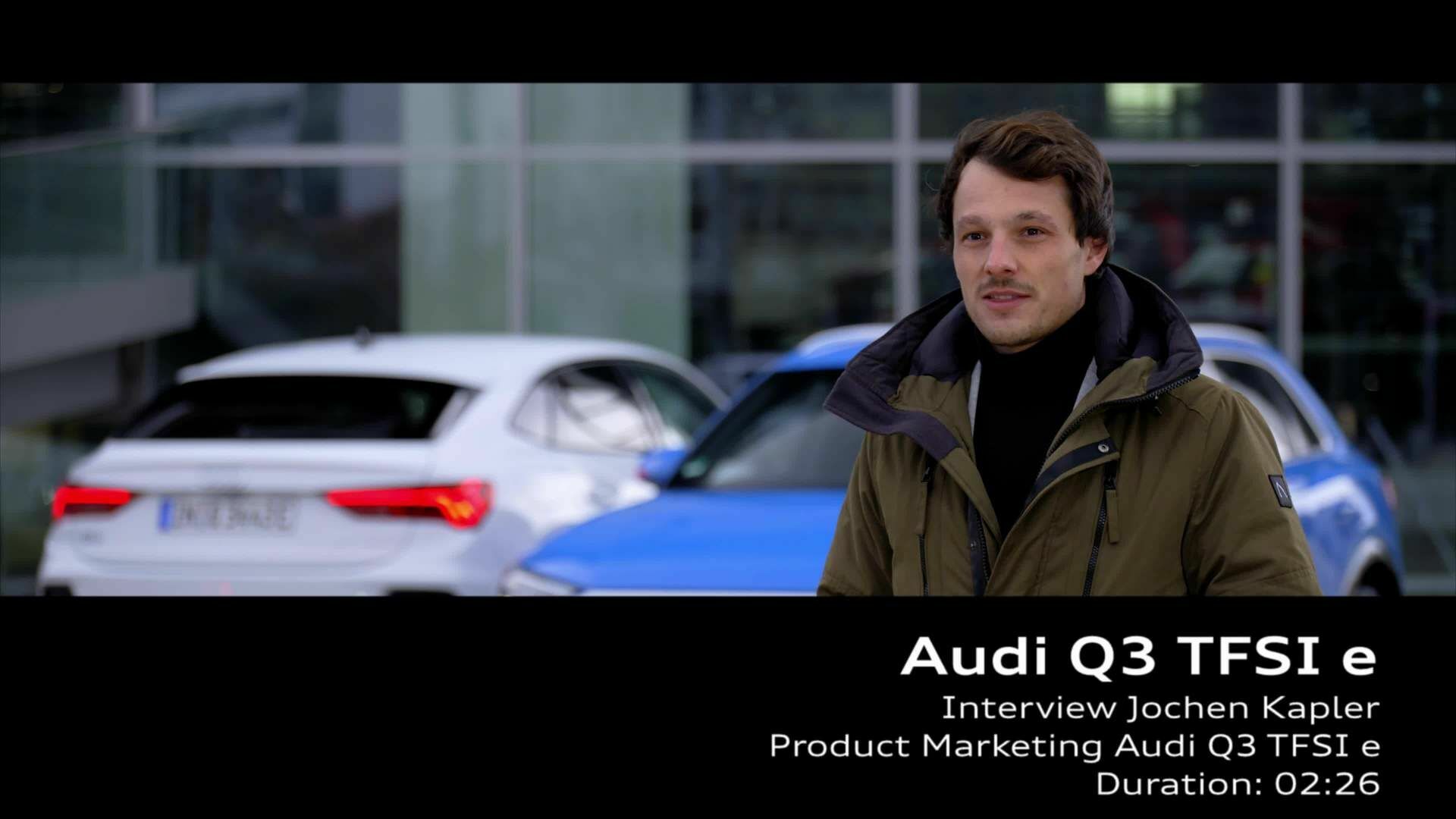 Footage: Audi Q3 TFSI e – expert interview