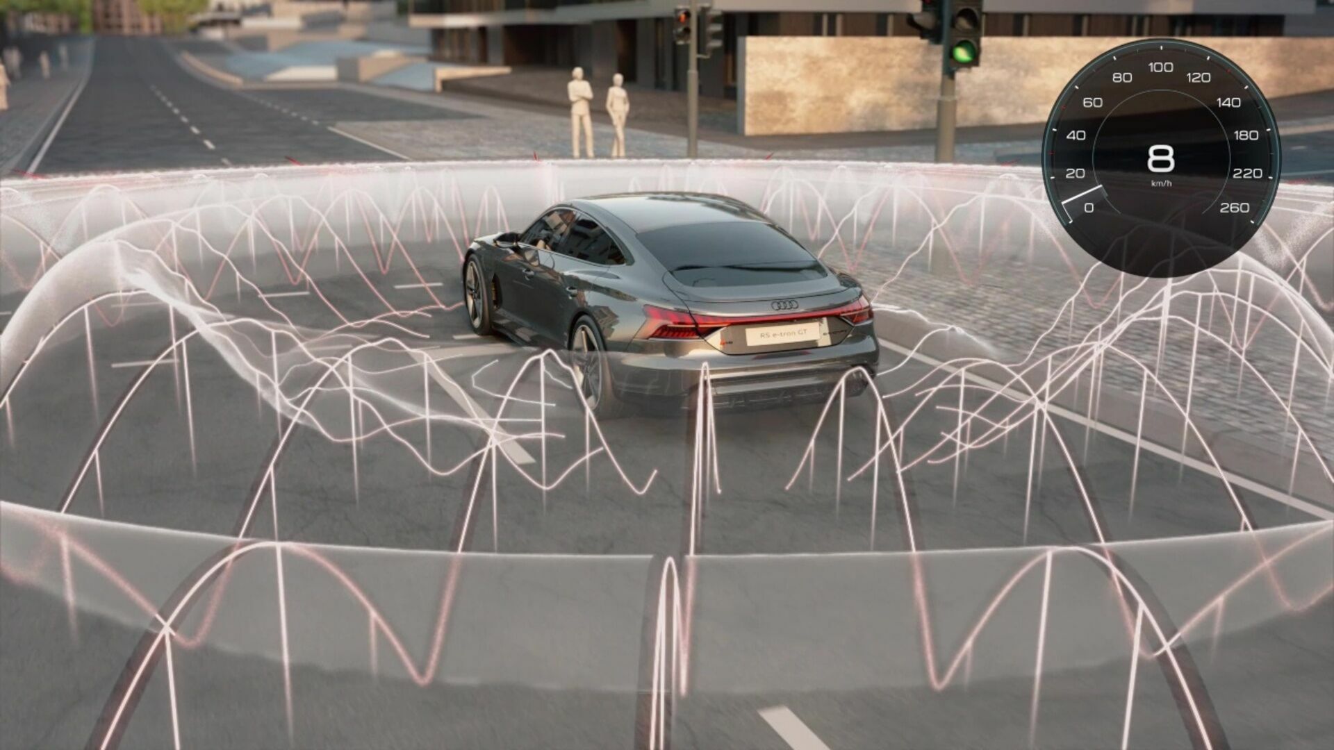 Animation: Audi RS e-tron GT – Electric sound