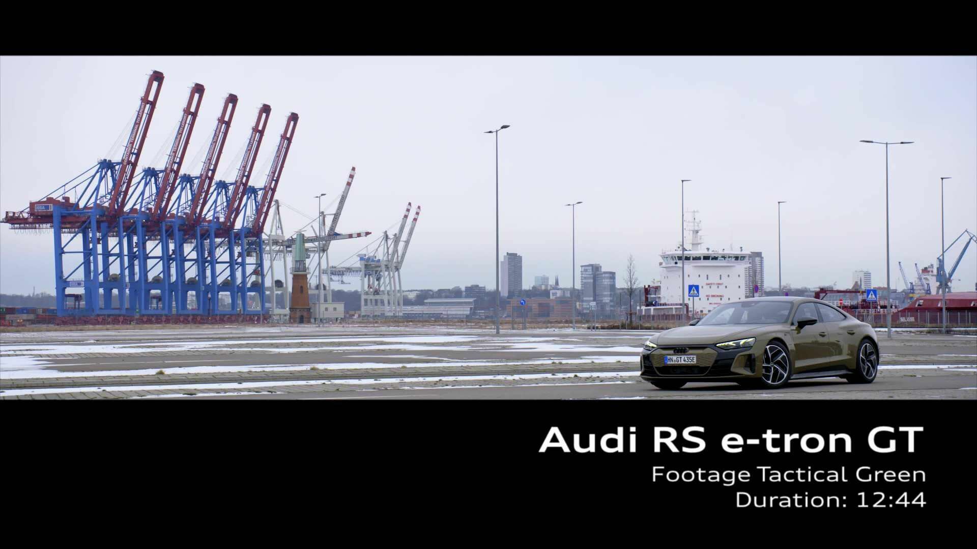 Footage: Audi RS e-tron GT Tactical Green