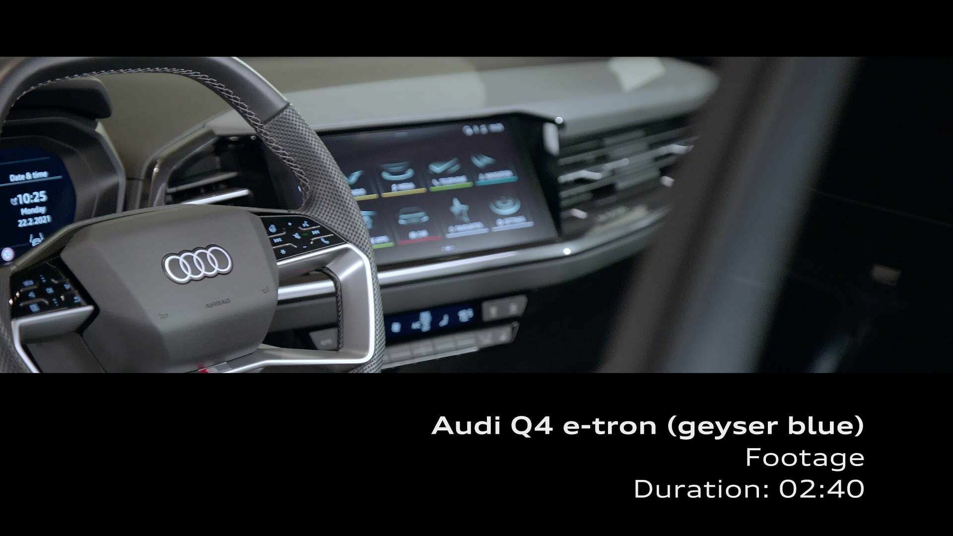 Footage: the interior of the Audi Q4 e-tron