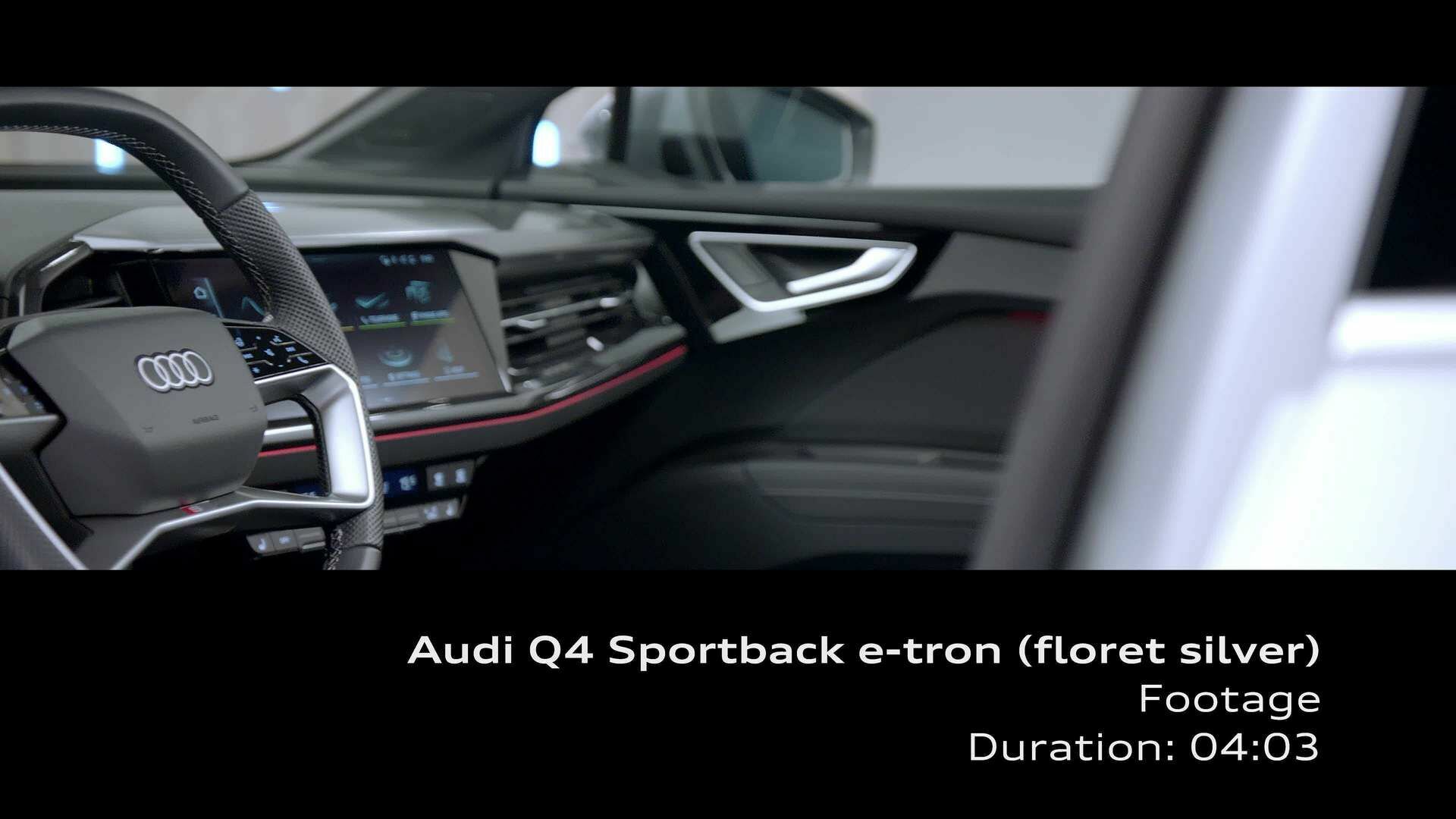 Footage: Audi Q4 Sportback e-tron Interior
