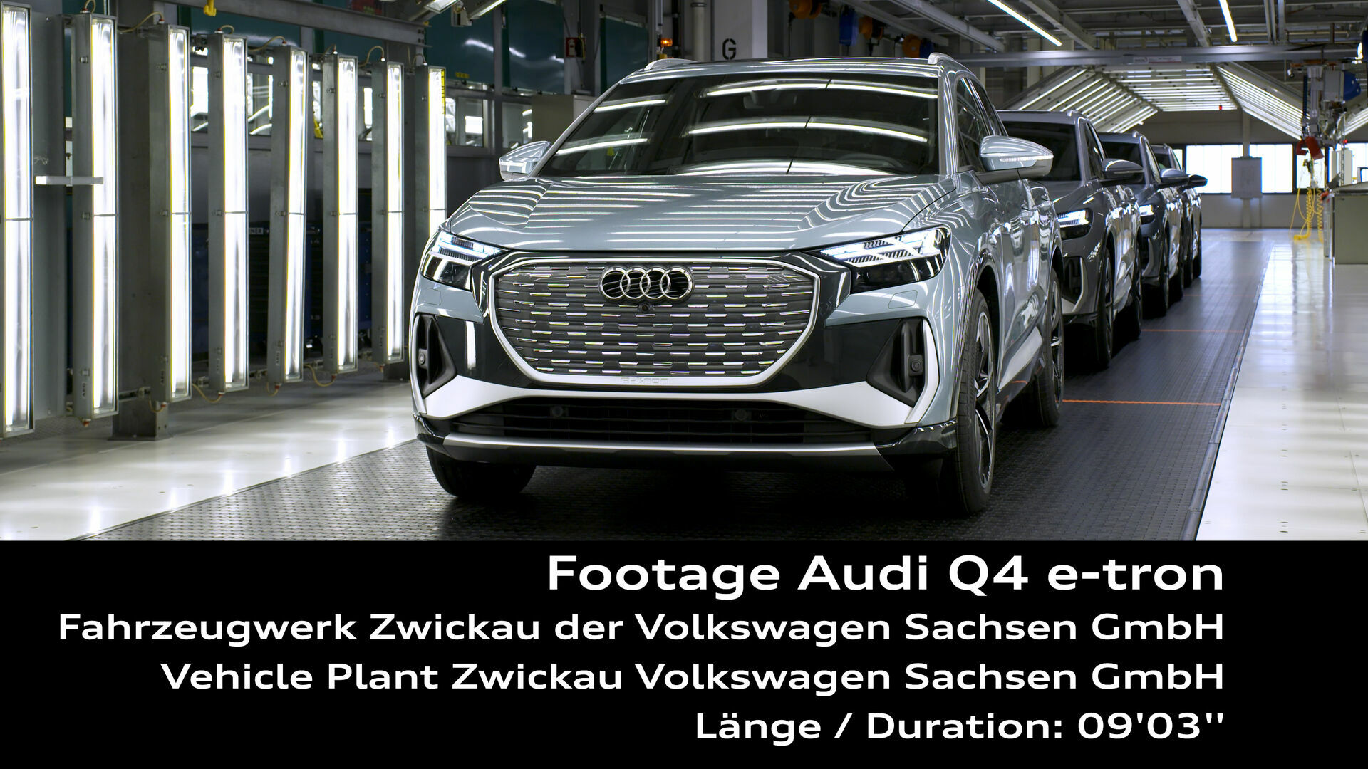 Footage: die Produktion des Audi Q4 e-tron und Q4 Sportback e-tron