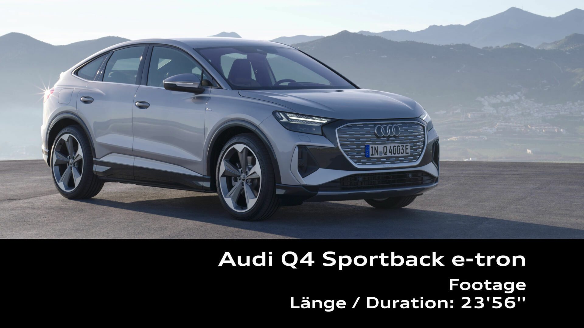 Footage: Audi Q4 Sportback e-tron Floret silver