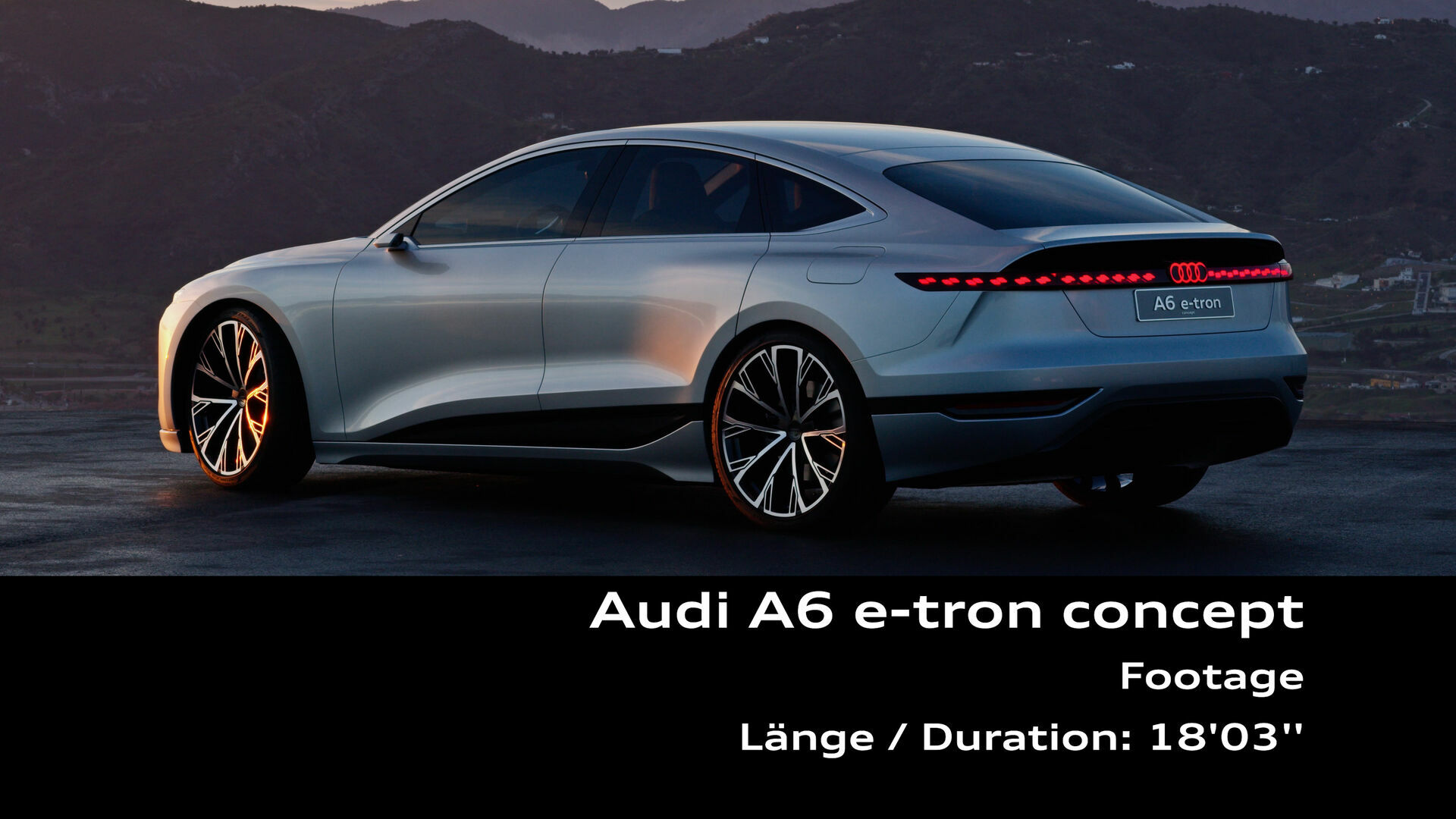 Footage: Audi A6 e-tron concept