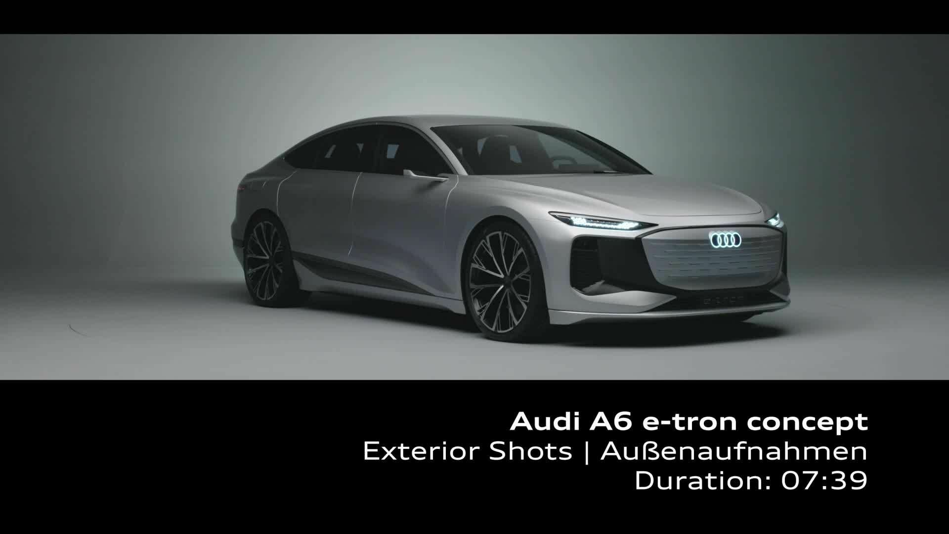 Footage: Audi A6 e-tron concept
