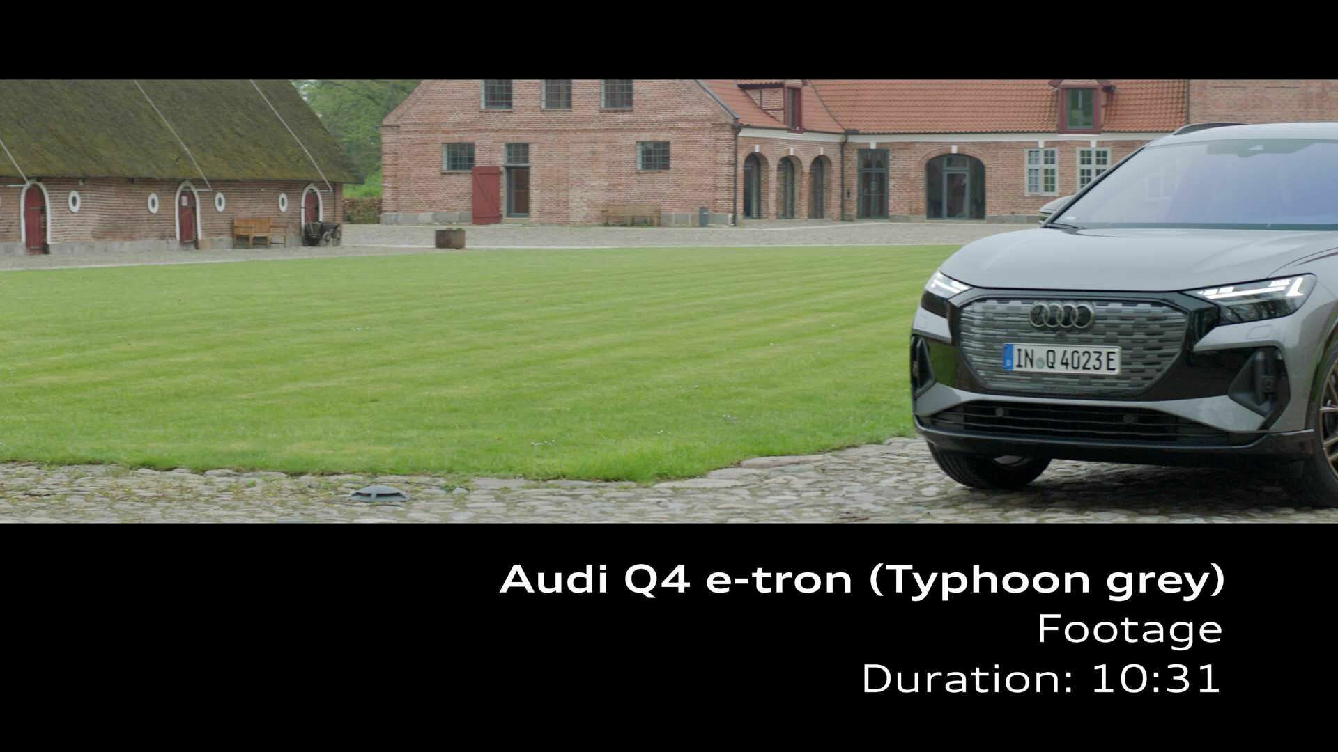 Footage: Audi Q4 e-tron – Taifungrau