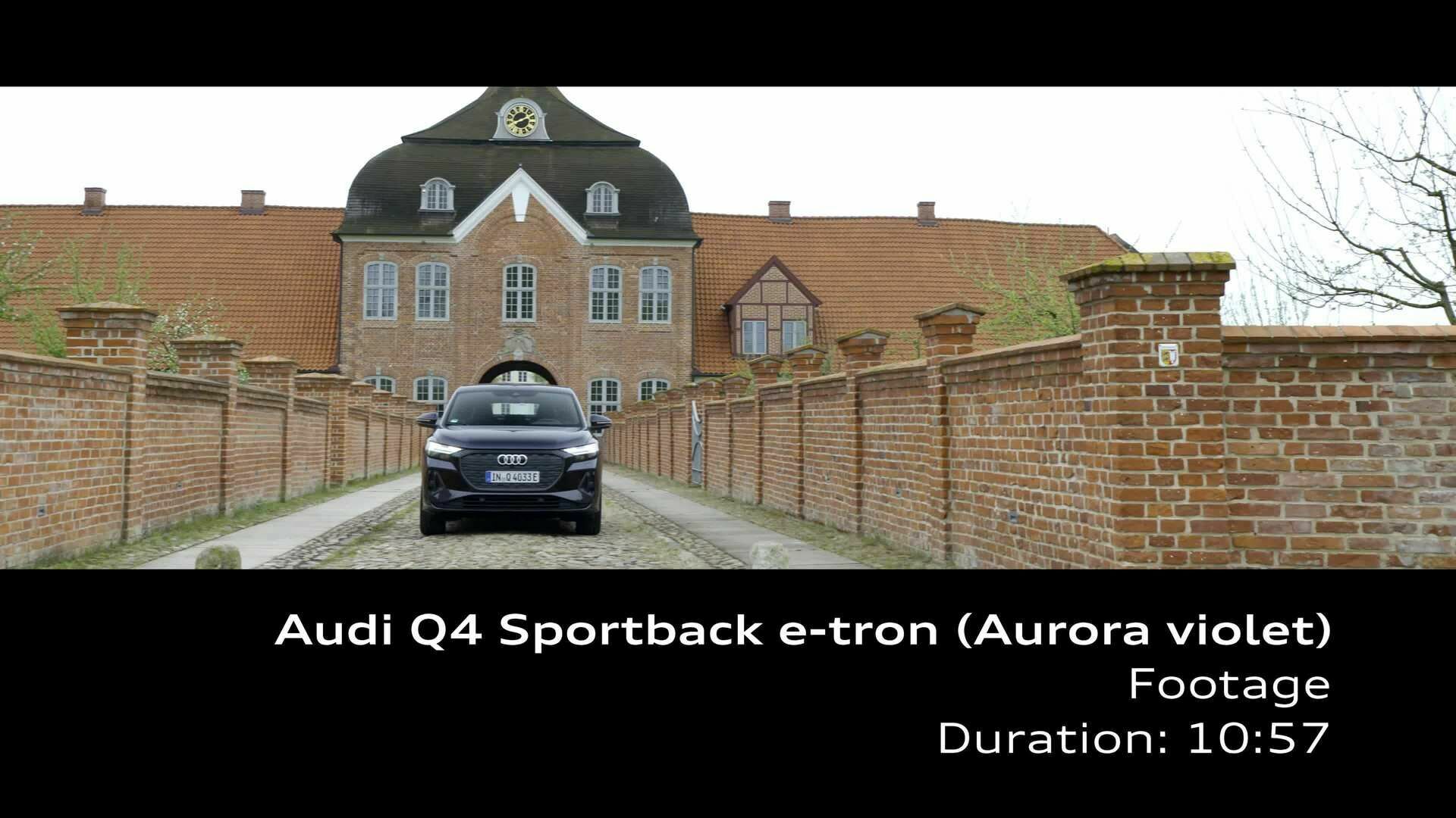 Footage: Audi Q4 Sportback e-tron – Auroraviolett